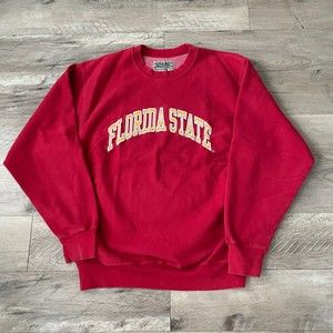 Florida State FSU Crewneck Sweatshirt Red Size Large